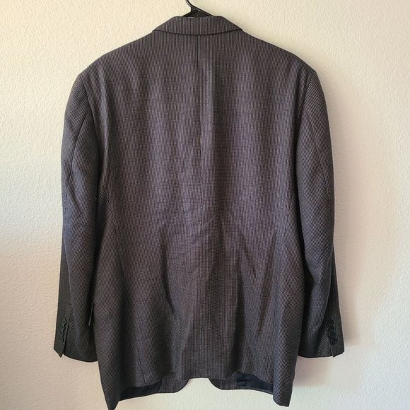 Joseph Abboud Nordstrom US Men's Size 42R Silk Wool Navy Sport Coat - Picture 5 of 14